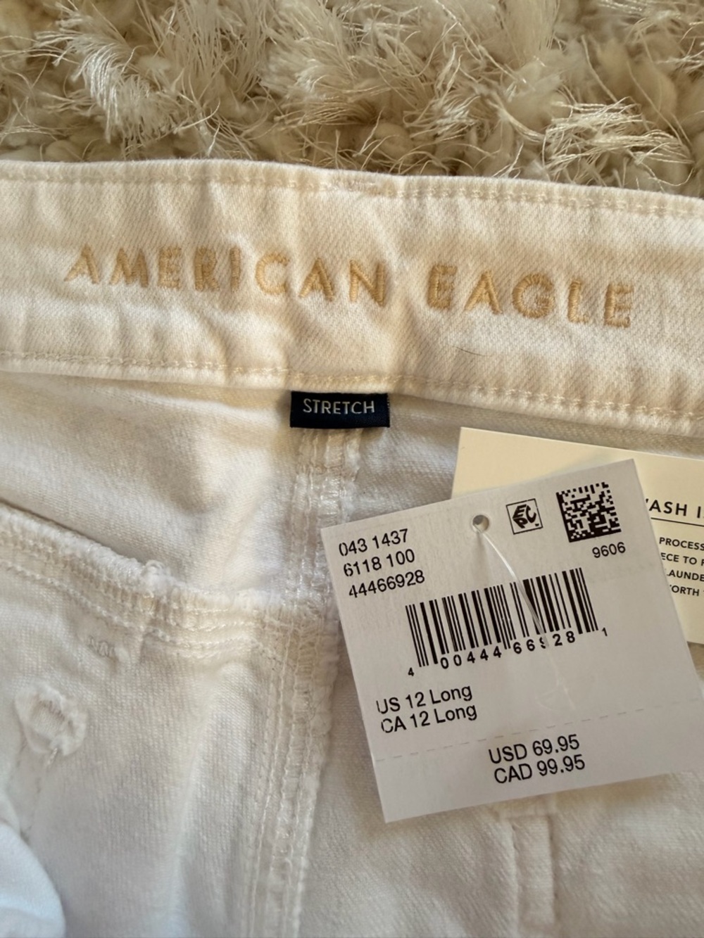 American Eagle Outfitters White Women's Flare Jeans - Picture 2 of 4